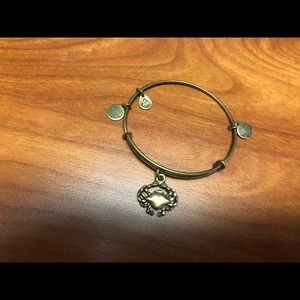Crab Alex & Ani charm bracelet-Gold